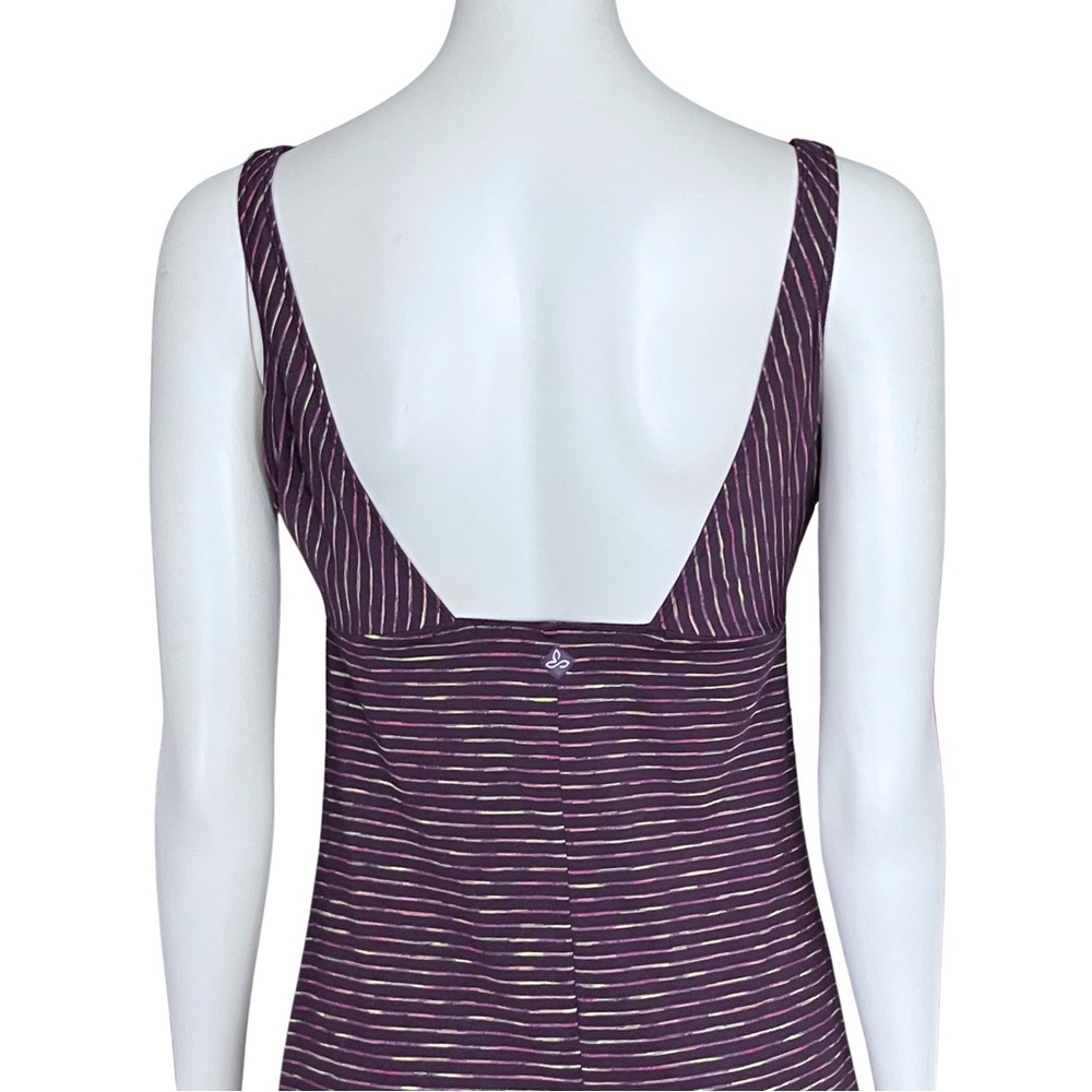 Prana Purple Striped Ivy Tank Athleisure Dress. Small. Gorpcore Gorp Backless - Picture 9 of 13